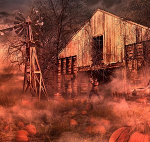 Los Angeles Haunted Hayride Halloween event near Circa residences in downtown Los Angeles